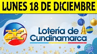 Resultado Lotería de CUNDINAMARCA Lunes 18 de Diciembre de 2023 Ultimo sorteo 😱💰🚨 [upl. by Aihtnis]