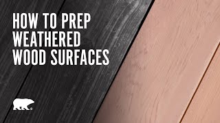 How To Prep a Weathered Wood Surface with BEHR Premium No 63 AllInOne Wood Cleaner [upl. by Hairabez]