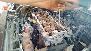 HOW TO REPLACE A NEW CYLINDER HEAD GASKET AND NEW TIMING CHAIN NISSAN SENTRA GA16 ENGINE [upl. by Gaal679]