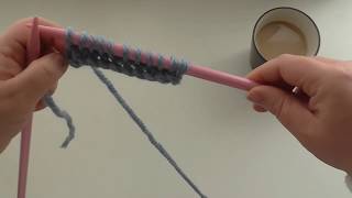 Learn to knit  Intermediate  Cable Cast OnUK [upl. by Ahsener]