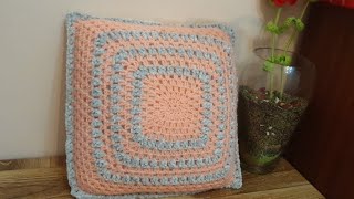 Crochet coussin Granny square crochet pattern [upl. by Edmondo632]