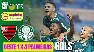 Oeste x Palmeiras Copinha 2024 Gols do jogo até a paralisação por falta de energia no estádio [upl. by Eulalee]