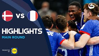 Denmark vs France  Highlights  Mens EHF EURO 2022 [upl. by Yllod]