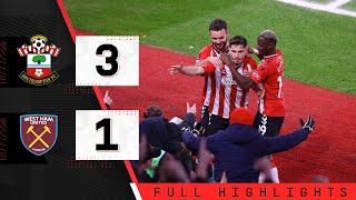 HIGHLIGHTS Southampton 31 West Ham United  Emirates FA Cup [upl. by Ifar]