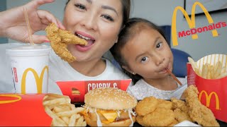 McDonalds Thailand Mukbang  NE Lets Eat [upl. by Anahsar]