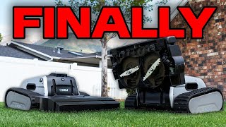 Worlds FIRST Robot Mower with Real Mower Blades – Insane Results [upl. by Ocsirf]