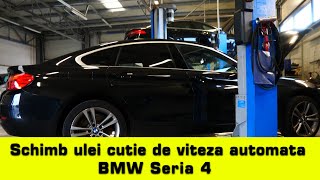 Schimb ulei cutie de viteza automata BMW Seria 4 cu aparat ATF la Service Auto Expert Oradea [upl. by Arella]