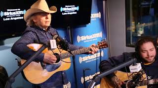 Dwight Yoakam x Post Malone  The Bottle Let Me Down at Sirius XM Radio [upl. by Ahsiak]