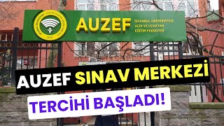 AUZEF Vize Sınavı Sınav Merkezi Seçimi Başladı AUZEF Güz Dönemi Sınav Merkezi Seçimi Nasıl Yapılır [upl. by Yejus]