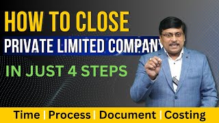 How To Close Private Limited Company  Closure of Private Limited Company  Strike off Company [upl. by Cornela537]