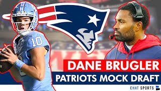 Patriots 2024 NFL Mock Draft From Dane Brugler New England Patriots 7Round Mock Draft Reaction [upl. by Gaughan202]