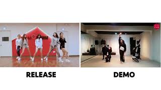 여자친구 GFRIEND  밤 Time For The Moon Night  Released vs Demo Choreography Ver [upl. by Netsrijk]