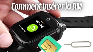 Insertion Carte Sim Montre Enfant 2G Smartwatchphone [upl. by Burkhard734]