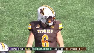 Portland State vs Wyoming Football 2023 1st Half [upl. by Gant]