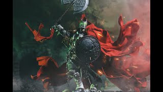 【Wearing tutorial】Medieval Spawn is coming Custom cape set for Mcfarlane Medieval Spawn [upl. by Felton]