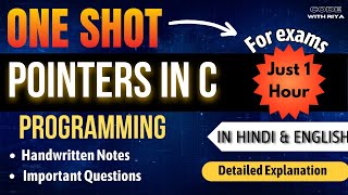 Pointers Complete Tutorial in Detail with Examples C Programming [upl. by Delbert]