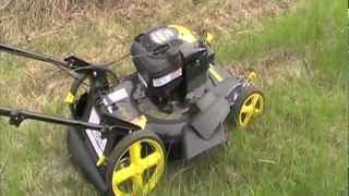 Brute lawn mower tackles tall grass [upl. by Gnah]