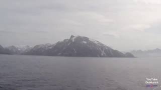 Zeitraffer Norwegen Hurtigruten MS Nordlys Hammerfest nach Loppa Øksfjord Finnmark Hurtigruta [upl. by Whittemore]