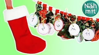 Adventskalender NÄHEN  2 Nähideen Weihnachten  Geschenkideen  Nähen für Anfänger  Näh mit mir [upl. by Alarise154]