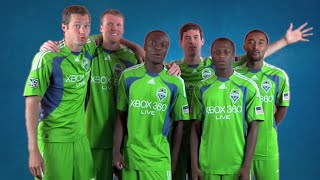 FUNNY Sounders FCs inaugural roster sings quotSeattlequot by Perry Como [upl. by Aisayt]