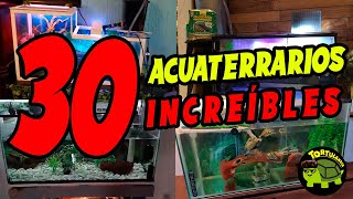 30 ACUATERRARIOS QUE TE ENCANTARÁN PARTE 2  HÁBITAT PARA TORTUGAS 🐢 [upl. by Drahcir863]