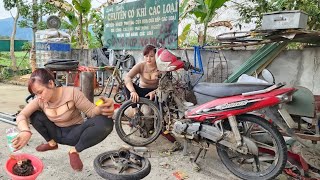 Genius girl restores severely damaged motorbike [upl. by Alessandro496]