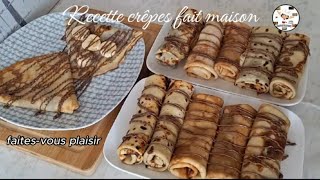 Recette crêpes fait maison [upl. by Materse]