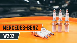 How to change spark plug on MERCEDES W202 TUTORIAL AUTODOC [upl. by Yesak]