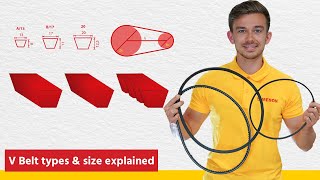 VBelt types amp size I How to select the right V Belt I Tameson [upl. by Nayk585]