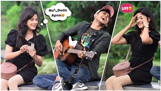 Badly Singing Fake Himesh Reshammiya Prank On Cute Girl In Public  Shocking Reactions😱  Jhopdi K [upl. by Nollat]