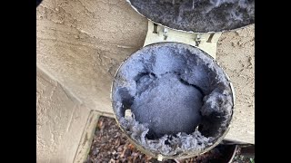 These are TERRIBLE Cleaning a Dryer Vent almetaldryervent satisfying diy fyp fypシ [upl. by Domenic650]