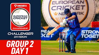 🔴 Dream11 ECC Challenger 2024  Group 2 Day 1  27 Sep 2024  Live European Cricket [upl. by Ennayhs]