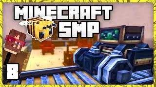 8  WE MUST BUILD A TRAIN • MINECRAFT BEE SMP [upl. by Eilrahc]