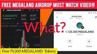 Free Airdrop  Megaland Crypto  Megaland Withdrawal  Megaland Airdrop New Update  Megaland Crypto [upl. by Jeremy]