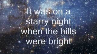 It was on a Starry Night  instrumental and lyrics Childrens Christmas carol [upl. by Stormy234]