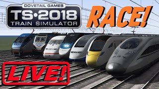 Train Simulator 2018  Electric Locomotives RACE Live Stream [upl. by Belanger]