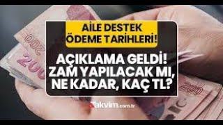 Ağustos ayında sosyal yardımlar Zam ve ödeme takvimi detaylandı [upl. by Norina]