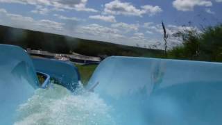 Kenosee Superslides Twister Waterslide POV Right Kenosee Lake SK [upl. by Aicia]