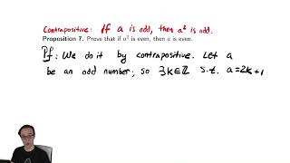 Intro to Proofs 5  Proof by Contrapositive [upl. by Eilraep46]