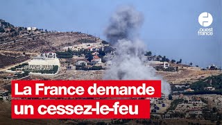 Israël Liban  la France et ses alliés appellent à un cessezlefeu [upl. by Eceinhoj]