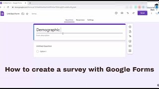 how to create online questionnaire l how to use Google Form l step by step guide [upl. by Hughett61]