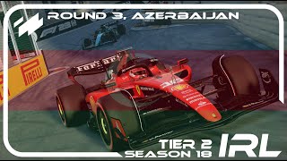 Invictus Racing League F1 23Tier 2Round 3  Azerbaijan [upl. by Ahsikcin]