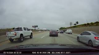 Vehicular Accident Riverside Freeway CA May 16 2024 no sound [upl. by Euqinotna391]