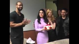 Shadowhunters  Emeraude Toubia fête son anniversaire [upl. by Anatnas]