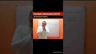 Osmium tetraoxide OsO4 reagentSyn hydroxylation of alkene Oxidation reactionAlkene to 12 diol [upl. by Enomsed]