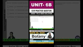 CSIR Practice Question  Unit 6  Topic B Respiration and photorespiration [upl. by Oilla]