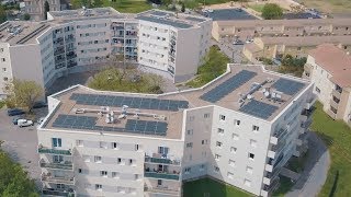 À la Résidence Rochebelle à Alès lélectricité passe par le soleil [upl. by Ellehcin]