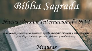 Español  La Biblia hablada  Miqueas COMPLETO  Nueva Version Internacional NVI [upl. by Ahsiliw]