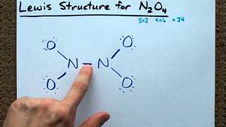 Lewis Structure of N2O4 [upl. by Assenov]