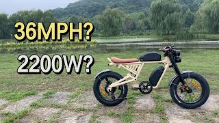 Best Moped Style E Bike：Fast Powerful and Stable [upl. by Ellehcram]